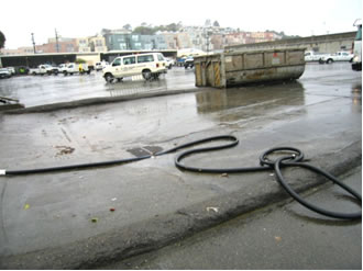 Street Sweeper Unloading/Debris Dumping Area