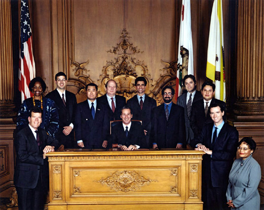 January 8th, 2001 Supervisors Inauguration Photo