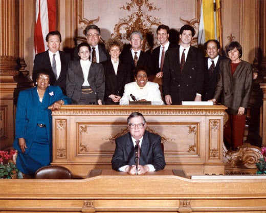 January 8th, 1991 Supervisors Inauguration Photo